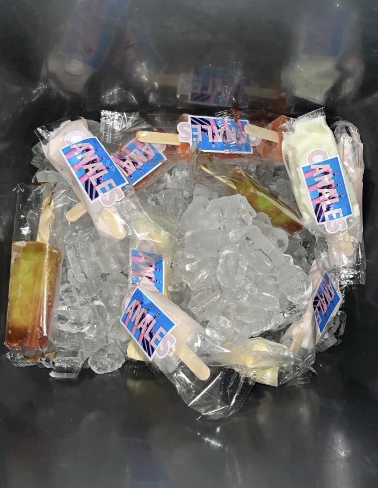 CANALES-branded paletas on ice